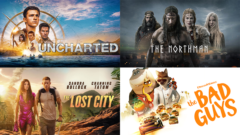 May Rentals on DISH: 'Uncharted,' 'The Northman' and More - THE DIG
